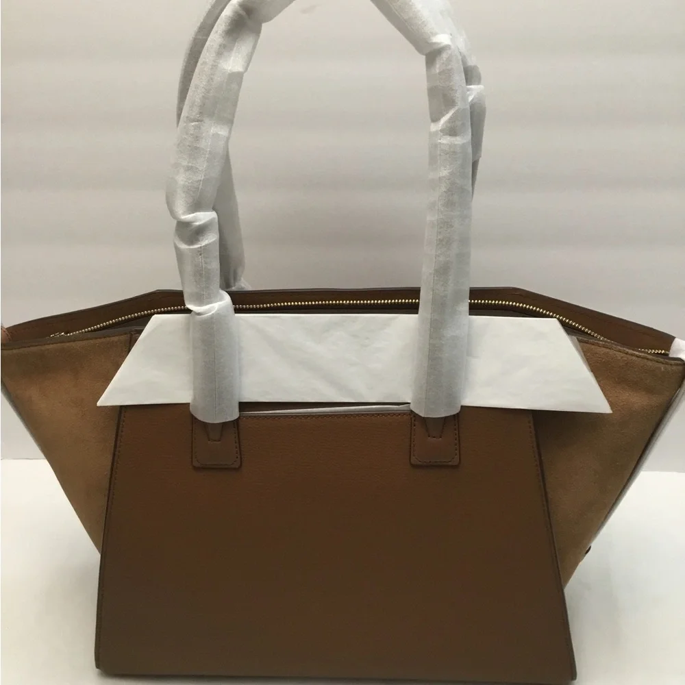 Michael Kors Brown Leather Tote Bag